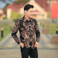 KEMEJA Premium Long Sleeve Men's Batik/Men's Batik Shirt With Tricot Layers/Men's Long Sleeve Batik Shirt/Men's Batik Shirt