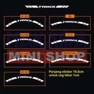 Cutting sticker reflective trinx Bicycle Rims 1cm