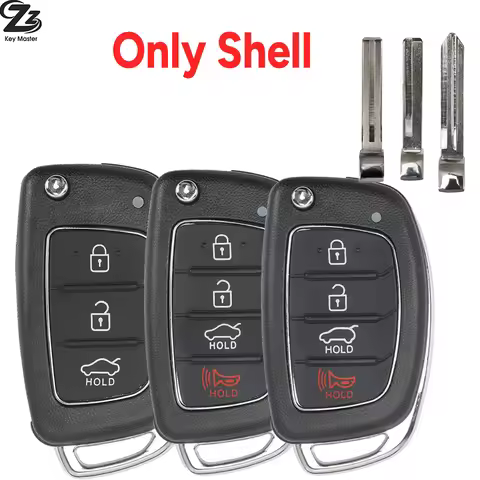 Zz New 3/4 Button Remote Car Key Case For Hyundai HB20 IX35 I45 SANTA FE Accent I40 I20 HY15/HY20/TO