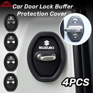 4Pcs Suzuki Silicone Car Door Lock Protection Cover Door Lock Shock Absorber Universal Silent Car Ac