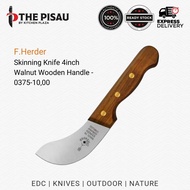 F.Herder Skinning Knife 4inch Walnut Wooden Handle - 0375-10,00