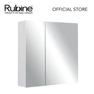 RUBINE RMC-1355D15 WH 55cm SS Mirror Cabinet - Pearl White