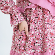 Clover Clothing Gamis Set Sasha - Gamis Kekinian Motif Bunga Bahan Shakila