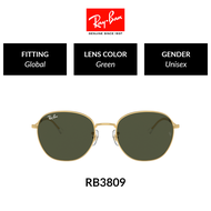 Ray-Ban - FALSE - RB3809 001/31 Unisex Global Fitting Sunglasses Size (53/55mm)