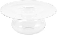 Creative Hat Plate Decorative Glass Bowl with Dry Ice Smoke Effect Multifunctional Serving Dish for 