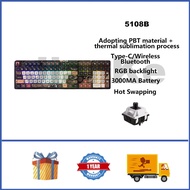 AKKO 5108B Mystery Master Co branded Wireless Mechanical Keyboard 100% Hot swappable RGB Ship Shell 