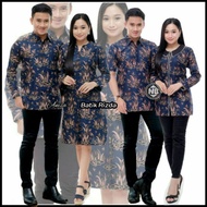 Blouse Wanita Lengan Panjang sogan liris • Blouse Batik Wanita •