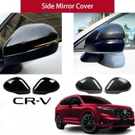 FANMAO Honda CRV 2024 Side Mirror Cover Carbon Fiber Piano Black Sporty Design for CRV 2024 1.5 S E 