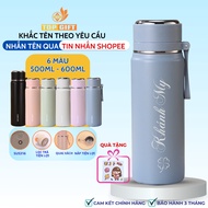 TopGifts thermos bottle 500ml with name engraved upon request BQ316 316 stainless steel core, safe a