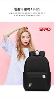 SPAO 韓國 蠟筆小新聯名款 書包 學生旅遊包 電腦包 雙肩包