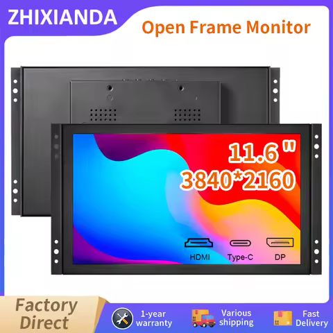 11.6 Inch 3840*2160 Open Frame Monitor 4K Capacitive Touch Function Industrial LCD Display With HDMI