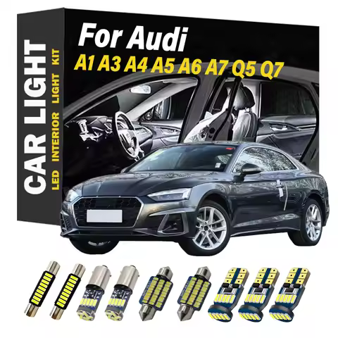 Car LED Bulb Interior reading light Kit For Audi A1 8X A3 8L 8P 8V A4 B5 B6 B7 B8 A5 A6 C5 C6 C7 A7 