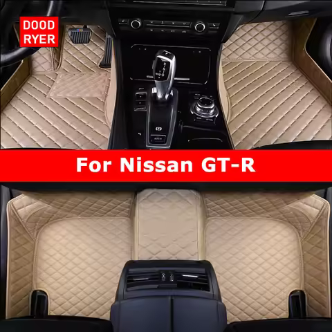 DOODRYER Custom Car Floor Mats For Nissan GT-R R35 GTR Auto Carpets Foot Coche Accessorie