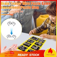 
8Pcs/Set Metal Puzzle Ring Brain Teaser 3D Wire Puzzle Game Kids Adults Mind Logic IQ Test Educatio