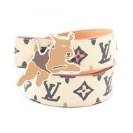 【二手】路易威登LOUIS VUITTON LV Monogram Craggy 40MM M8650 皮革腰帶 女士二手 A