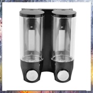 Agusto double black liquid soap holder