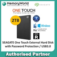 SEAGATE NEW One Touch External Hard Drive / Hard Disk / HDD with Password Protection / USB3.0,2TB.SE