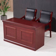 Solid Wood Long Table Table Paint Conference Table Leather Double Conference Room Training Table Cha