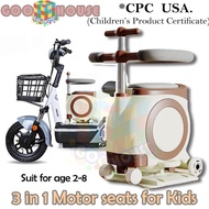 3 in 1 kursi sepeda motor anak Sepeda anak Roda 4 kursi pengaman anak
