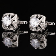 Hunting-French Shirt Cufflinks Cufflinks Men's Cufflinks Crystal Cufflinks White Diamond Cufflinks F