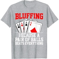 Funny Poker Design For Men Poker Player Poker Lovers T-Shirt Fashion Tops For Boys Girls Distro Age 