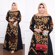 Terbaru (Terlaris) Gamis Batik Jumbo Dewasa Gamis Batik Kombinasi