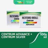 Centrum Advance 100s + Centrum Silver Advance 100s Multivitamins and Minerals
