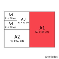 A1 Frameless Poster Printing