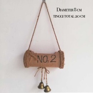 Pot bunga kain goni shabby chic/ pot bunga gantung best seller