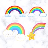 Rainbow Decoration Birthday Decoration Tasyakuran Aqiqah Circumcision Tedak Siten
