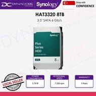 Synology HAT3320-8T 8TB 3.5" NAS HDD, SATA 6Gb/s, 7200rpm, For 24/7 Synology Servers