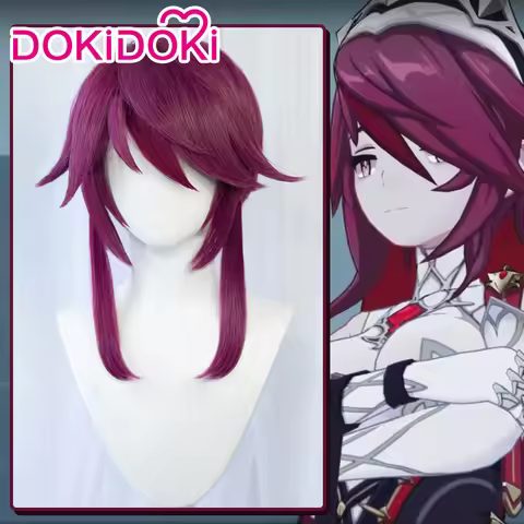 IN STOCK Rosaria Wig Game Genshin Impact Cosplay Halloween Rosaria Cosplay Wig DokiDoki Genshin Impa