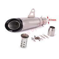Universal Motorcycle Exhaust Muffler Pipe Escape Moto DB Killer For Honda R6 R15 R1 R3 MT07 Tmax155 