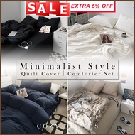 𝟵𝟬𝟬 𝙏𝘾 𝙈𝙞𝙣𝙞𝙢𝙖𝙡𝙞𝙨𝙩 𝙎𝙩𝙮𝙡𝙚 High Quality KING / QUEEN Plain Color Cadar Bedsheet Muji Instyle