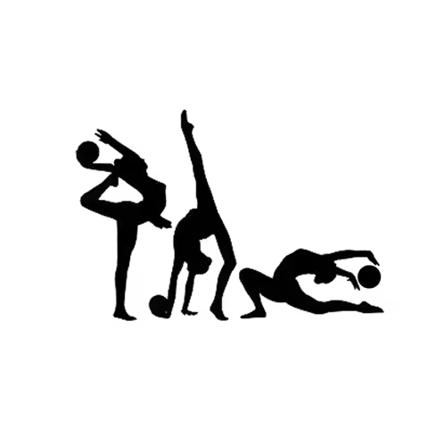 16.9CM*11.6CM Interesting Gymnastics Sports Girls Gym Car Sticker