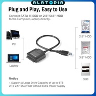 E-yield USB 3.0 to SATA Adapter Cable for 3.5 2.5 Inch HDD SSD 40cm - ZD0004