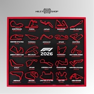 2026 F1 racing calendar made of high quality 3D printed plastic