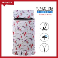 Washing Machine Cover, 9-12kg Top Load Cover Washing Machine, Dustproof, Waterproof, Sun-proof