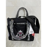 2025 Japan New PEARLY GATES Golf Accessories 23 Autumn/winter Womens Black Logo Golf Portable Backpa