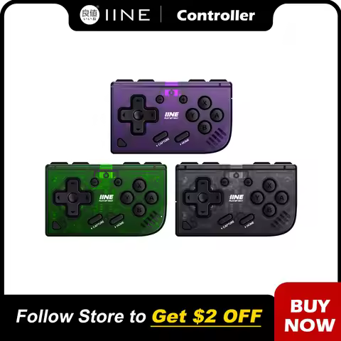 IINE Mini Retro Ananke Controller/ Turbo function & Interchangeable joystick and D-pad & Multi-platf