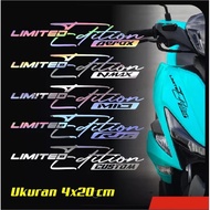 Sticker cutting Motorcycle limited edition aerox nmax beat mio vario pcx Variation Cool Latest viral Reflective sheet 3d Light Up