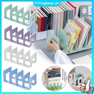 4 Grid Bookends Stand Desktop Decor for School Stationery Bookshelf Storage Rack Saving-space Office