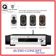 Q Acoustics Q3030i Bookshelf Speaker + ToneWinner AD66D PRO  Integrated Hifi Amplifier + Free Gift