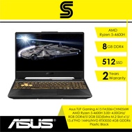 Asus TUF Gaming Laptop A15 FA506I-CHN056W Graphite Black/AMD Ryzen 5-4600H 3.00~4.00GHz/8GB DDR4/512GB SSD/15.6"FHD 144Hz/NVD RTX3050 4GB GDDR6
