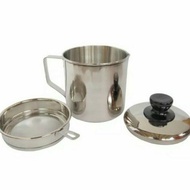 Os A306- Oil Pot Stainless Steel Filter for Cooking Oil Residue Container 1L ||