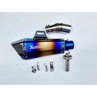 Sale สลิปออน งานแสตนเลส สำหรับ R3 / MT-03 พร้อมปลายท่อ Akapovic Shorty มีหู งานดีมาก