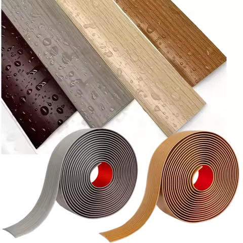 1m/2m Floor Transition Strip Self Adhesive Laminate Floor Flat Divider for Joining Floor Gaps Doorwa