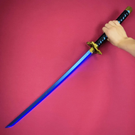 {tygkjgk} 40inch Tokito Muichiro Luminous Katana Led Light Anime Cosplay Prop Demon Slayer Sword Rea