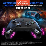 Wired Game Controller for iOS Android PC: Hall-Effect Joystick, 6-Axis Motion, Bluetooth, Steam/Win1