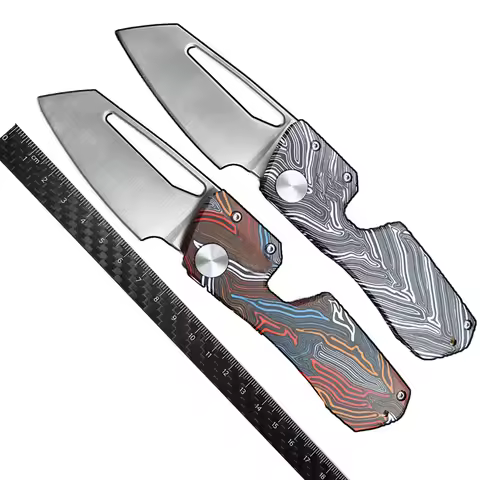 Winter blade Damascus G10 handle VG10 blade ceramic bearing folding knife